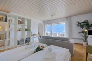 Studio Keluarga, pemandangan gunung (Casa Miramonti) | Wi-Fi gratis dan seprai linen