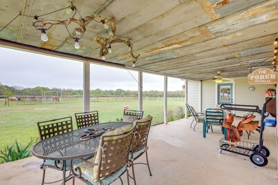 Working 96-acre Texas Ranch Escape w/ Horses, Cows