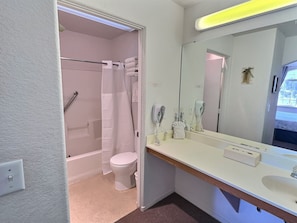 Hair dryer, towels