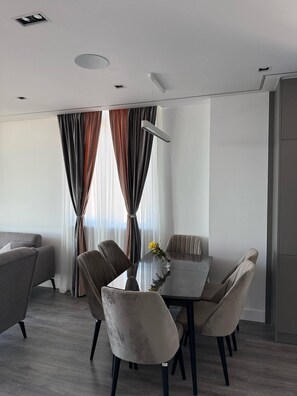 Apartment, 3 Bedrooms, Balcony, City View | Dining - Stunning Penthouse With Sea, Mountain & City Views Central Kobuleti This Elegant (Kobuleti)