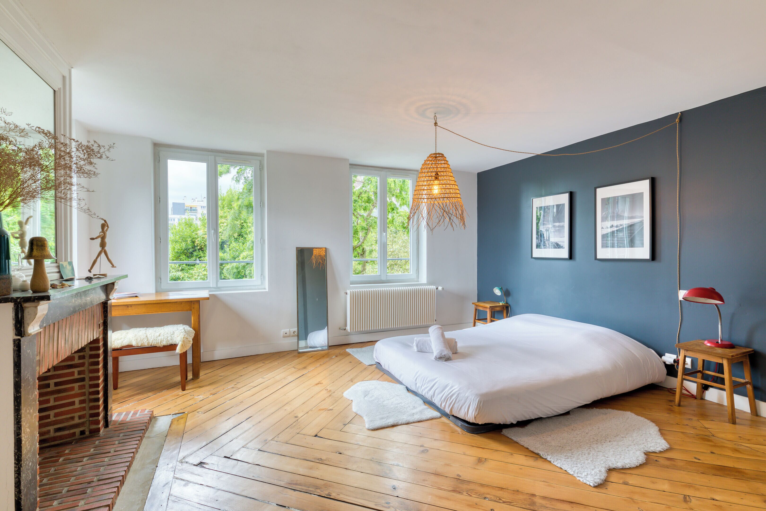 3 chambres, fer et planche à repasser, Wi-Fi, draps fournis