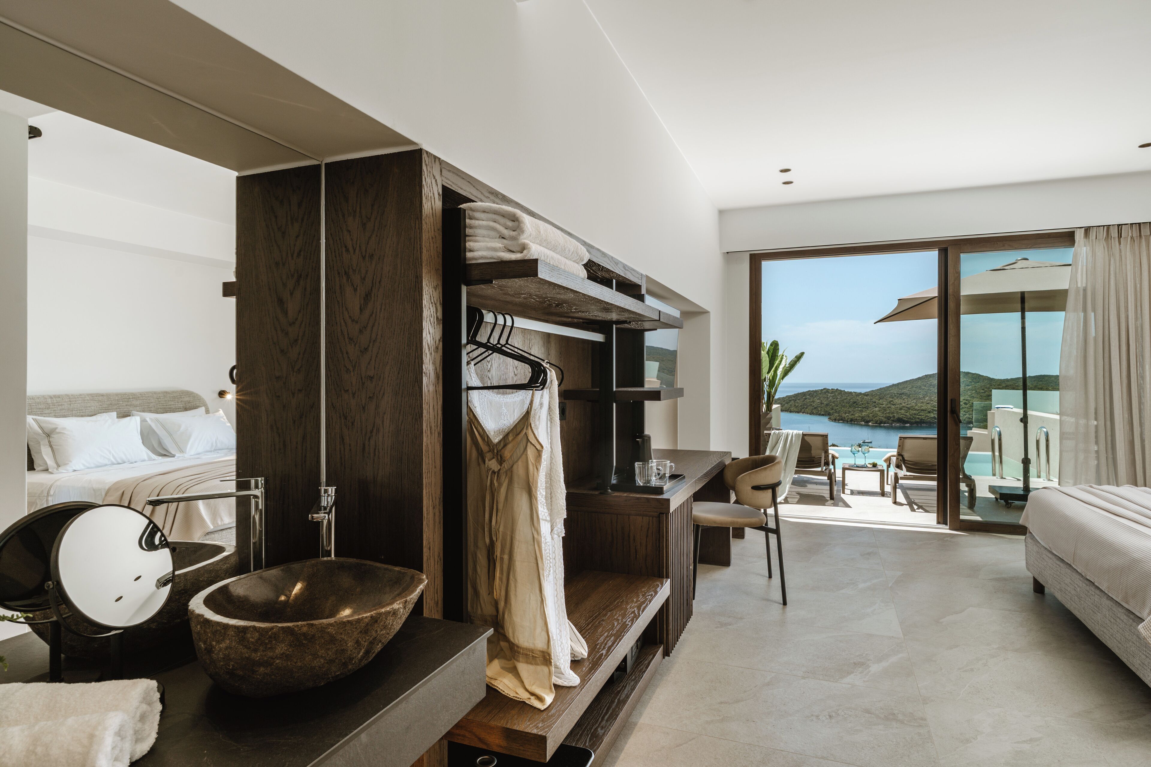 Premium Double Room, Sea View | Egyptian cotton sheets, premium bedding, in-room safe