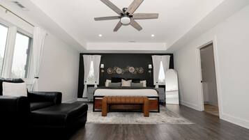 5 bedrooms, iron/ironing board, travel crib, WiFi