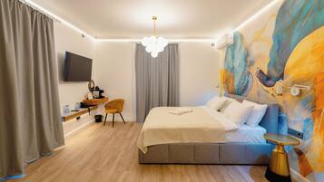 デラックス ダブルルーム ガーデンビュー | セーフティボックス (室内)、遮光カーテン、防音設備、アイロン / アイロン台