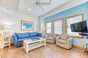 TV, DVD player, stereo - Take It Easy at this oceanside condo steps from the beach in Kill Devil Hills! (Kill Devil Hills)