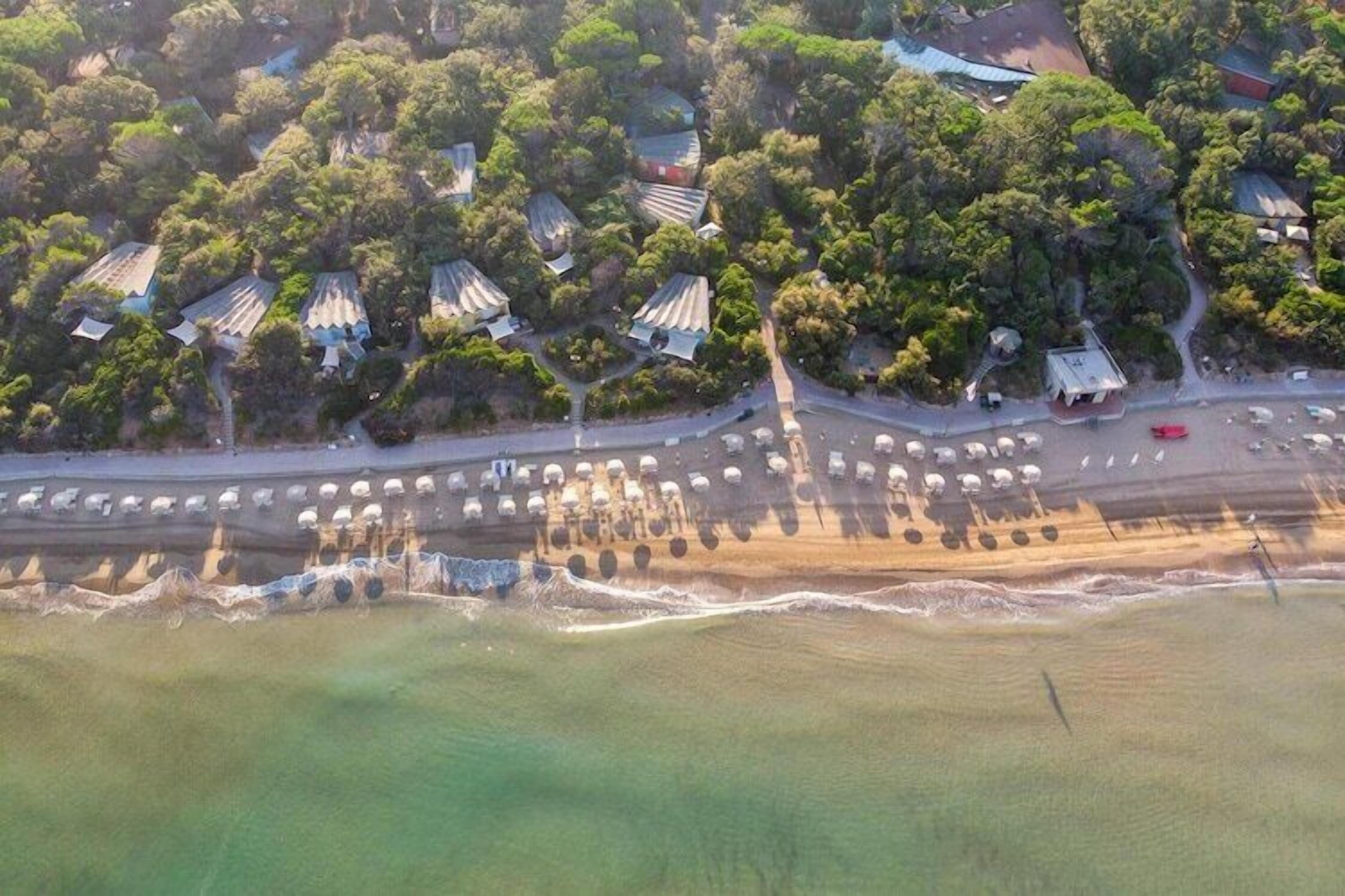 Vlak bij het strand