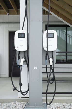 Punto de recarga de coches eléctricos