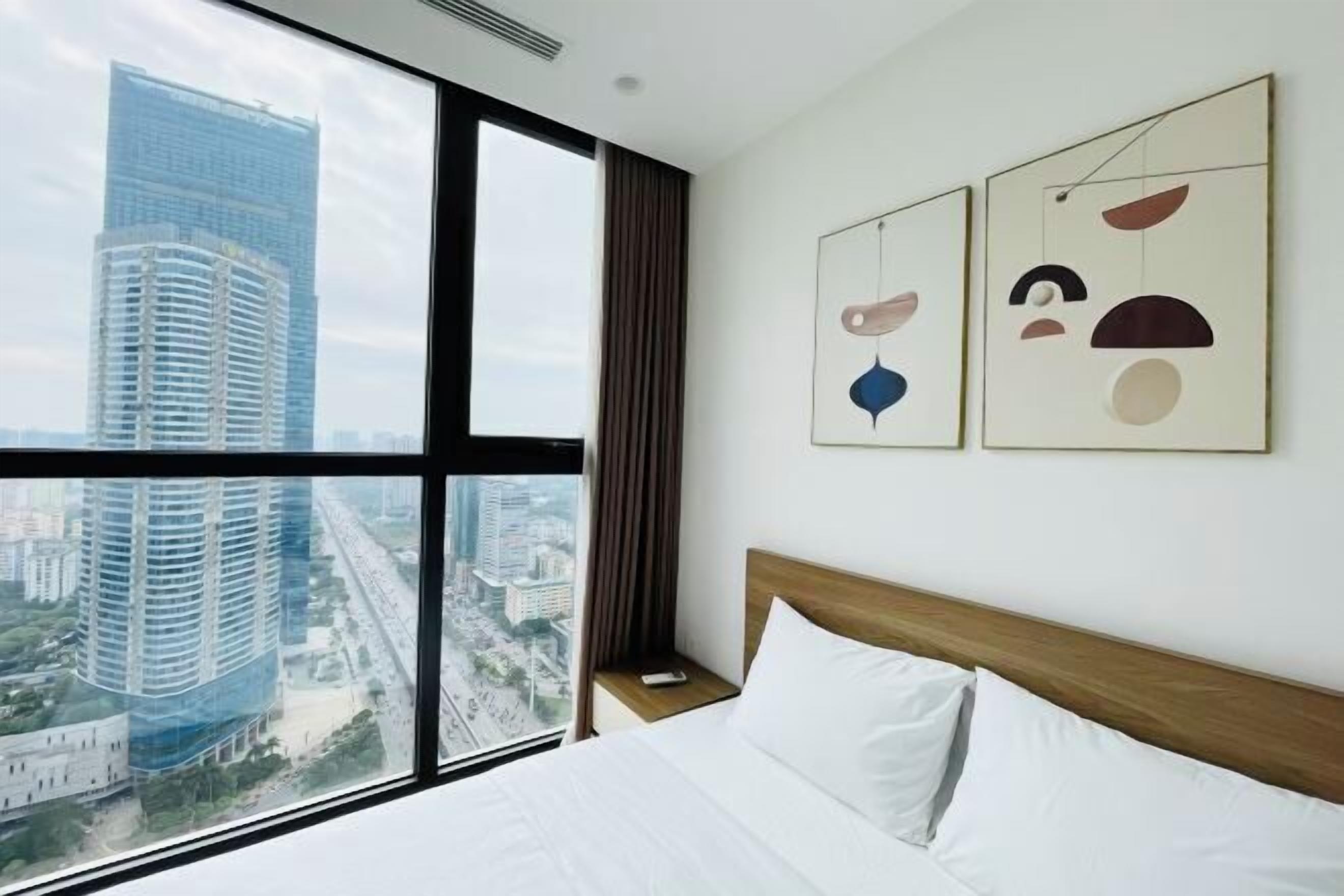 Premium bedding, memory foam beds, desk, blackout drapes