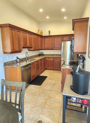 Microwave, stovetop, dishwasher