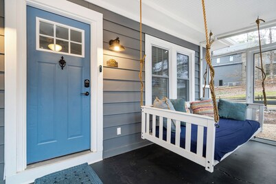 Stylish Retreat w/ Fire Pit & Porch