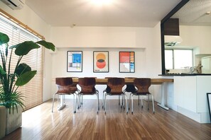 Executive Penthouse, 1 Bedroom, Non Smoking, Kitchen | Dining room - Phoenix Heights Sakuragawa (Osaka)