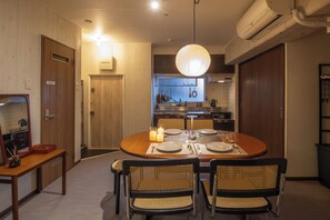 奢華公寓, 2 間臥室, 非吸煙房, 廚房 | 餐廳