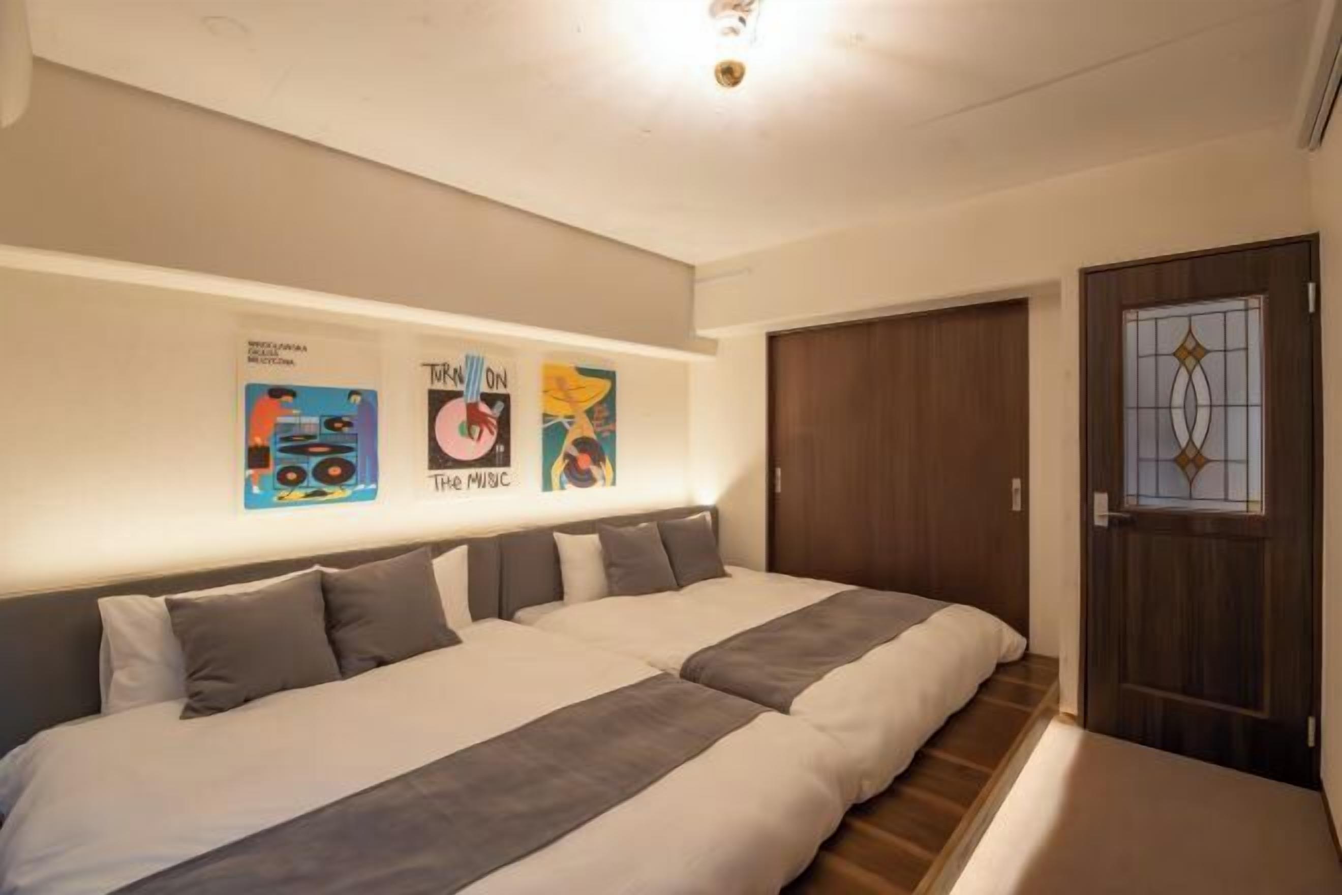 Individually decorated, individually furnished, desk, laptop workspace