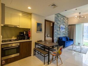Paradise View Gorgeous 2-Bedroom in Vera | Living area | 50-cm Smart TV with digital channels