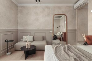 1 slaapkamer, een strijkplank/strijkijzer, wifi, beddengoed