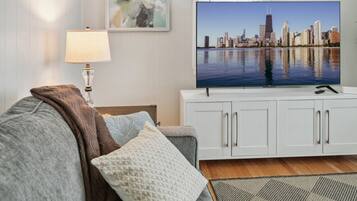 TV connectée, cheminée