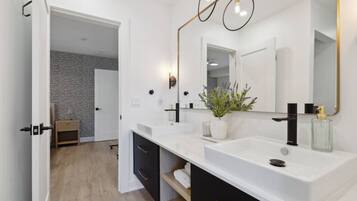 Hair dryer, towels