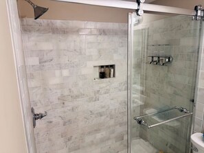 Hair dryer, towels