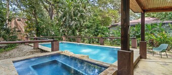 Stylish 3-Bedroom Tropical Escape with Pool & Outdoor Living, 1 Block from Playa Potrero