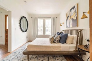 2 bedrooms, iron/ironing board, travel cot, WiFi