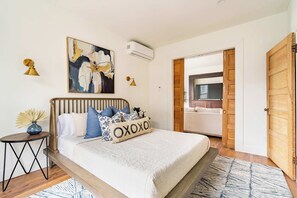 2 bedrooms, iron/ironing board, travel crib, WiFi