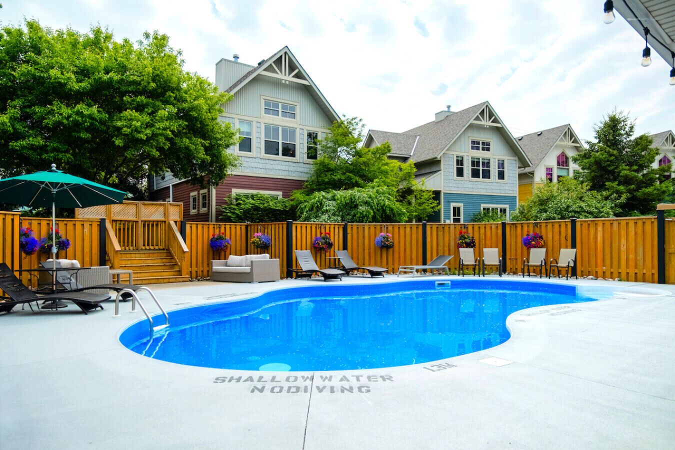 A heated pool