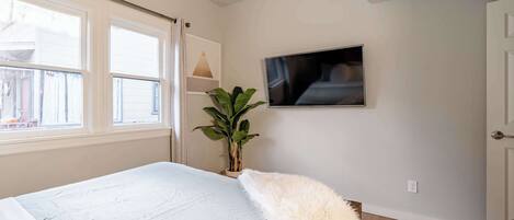 2 bedrooms, iron/ironing board, travel crib, WiFi