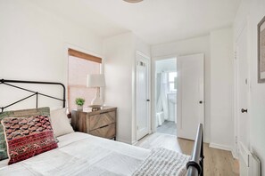 1 bedroom, iron/ironing board, travel crib, WiFi