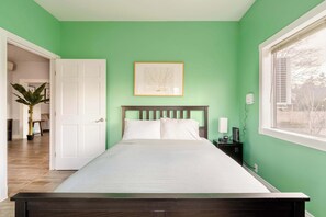 2 bedrooms, iron/ironing board, travel cot, WiFi