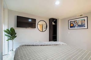 2 bedrooms, iron/ironing board, travel crib, WiFi