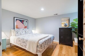 3 bedrooms, iron/ironing board, travel cot, WiFi