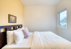 2 bedrooms, iron/ironing board, travel crib, WiFi