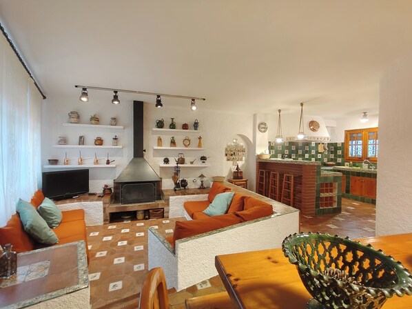 Living area - Rural getaway in nature near the Ebro Delta (Alfara de Carles)