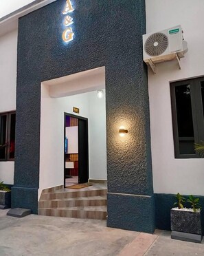 Façade de l’hébergement