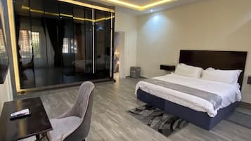 Comfort Apartment, Balcony, City View | 1 bedroom, desk, laptop workspace, blackout drapes