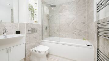 Towels, soap, toilet paper