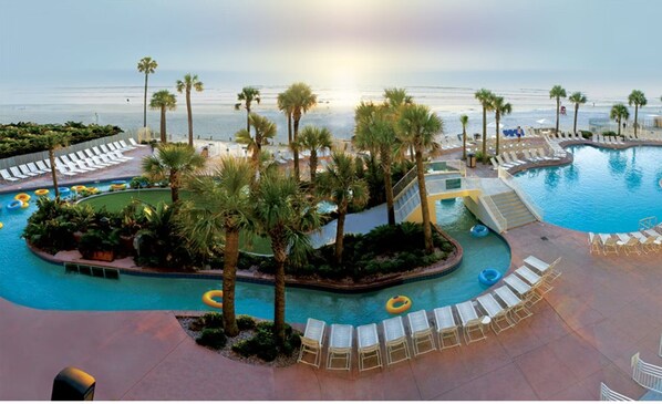 Indoor pool, outdoor pool
