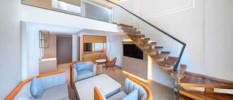 Suite, 1 trÚs grand lit (Duplex) | Literie de qualité, accÚs au Wi-Fi (inclus), literie fournie