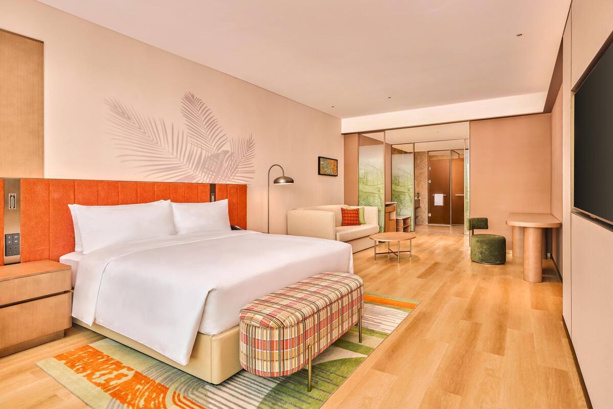 Deluxe Room, 1 King Bed with Sofa bed | Down comforters, desk, blackout drapes, iron/ironing board