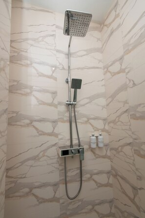 Classic Double or Twin Room, Balcony, City View | Bathroom | Shower, hair dryer, bathrobes, slippers