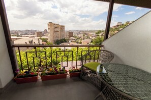 Superior Double or Twin Room, Balcony, City View | Balcony view - Hillside Guest House (Yerevan)