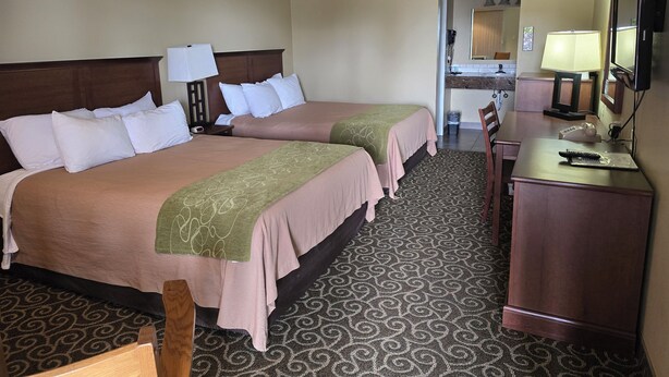 Basic Double Room | Desk, laptop workspace, WiFi (free) - Trappers Inn & Campground (Belfield)