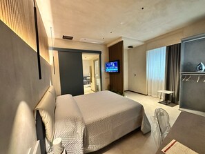 Familielejlighed - 1 soveværelse - køkken - stueetage (Suite Lotus) | Premium-sengetøj, dundyner, Select Comfort-senge