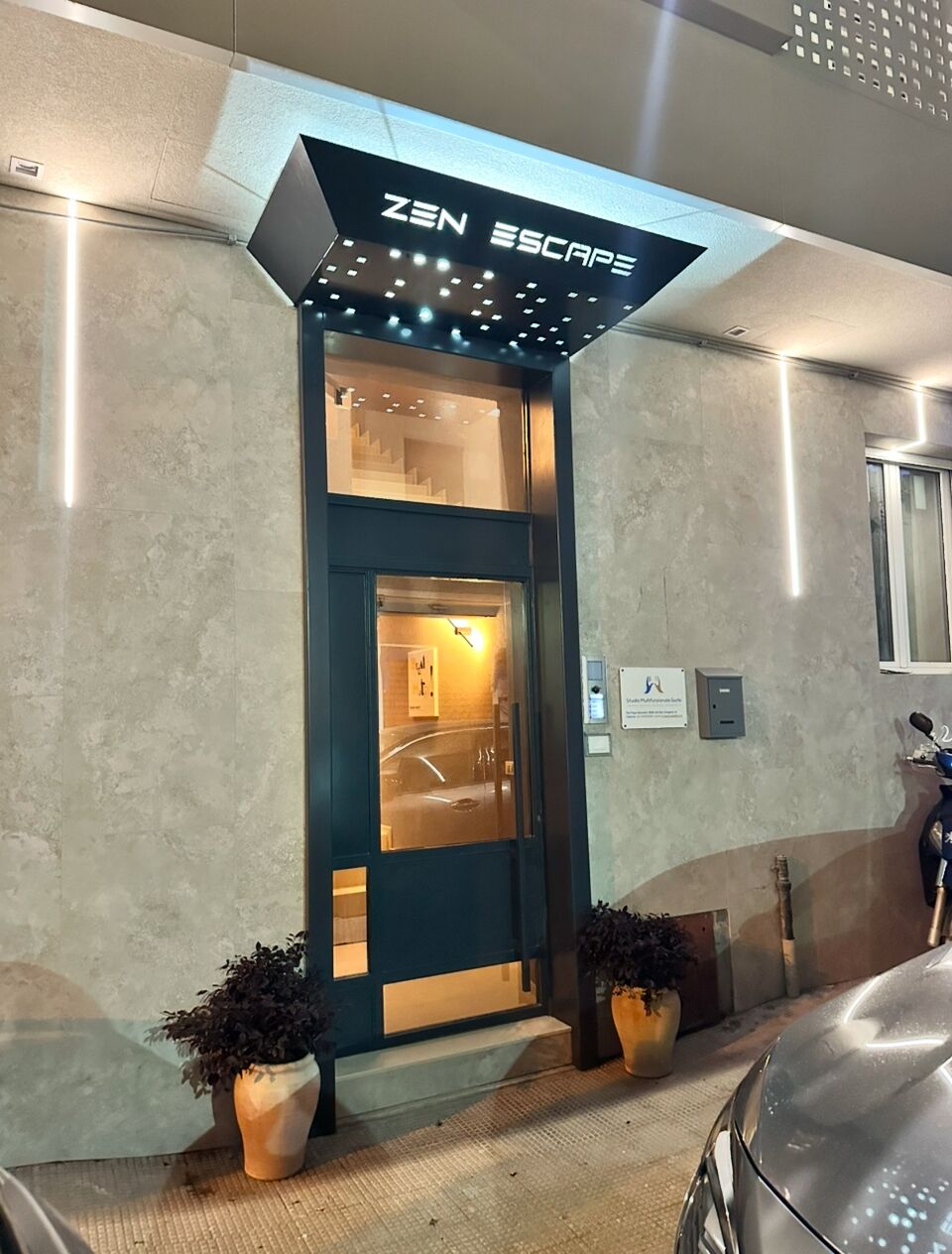 Entrée de l’hébergement