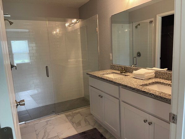 Towels, soap, toilet paper