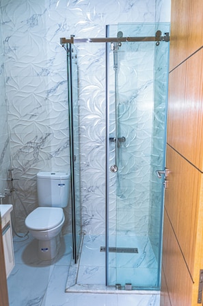 Towels, soap, toilet paper