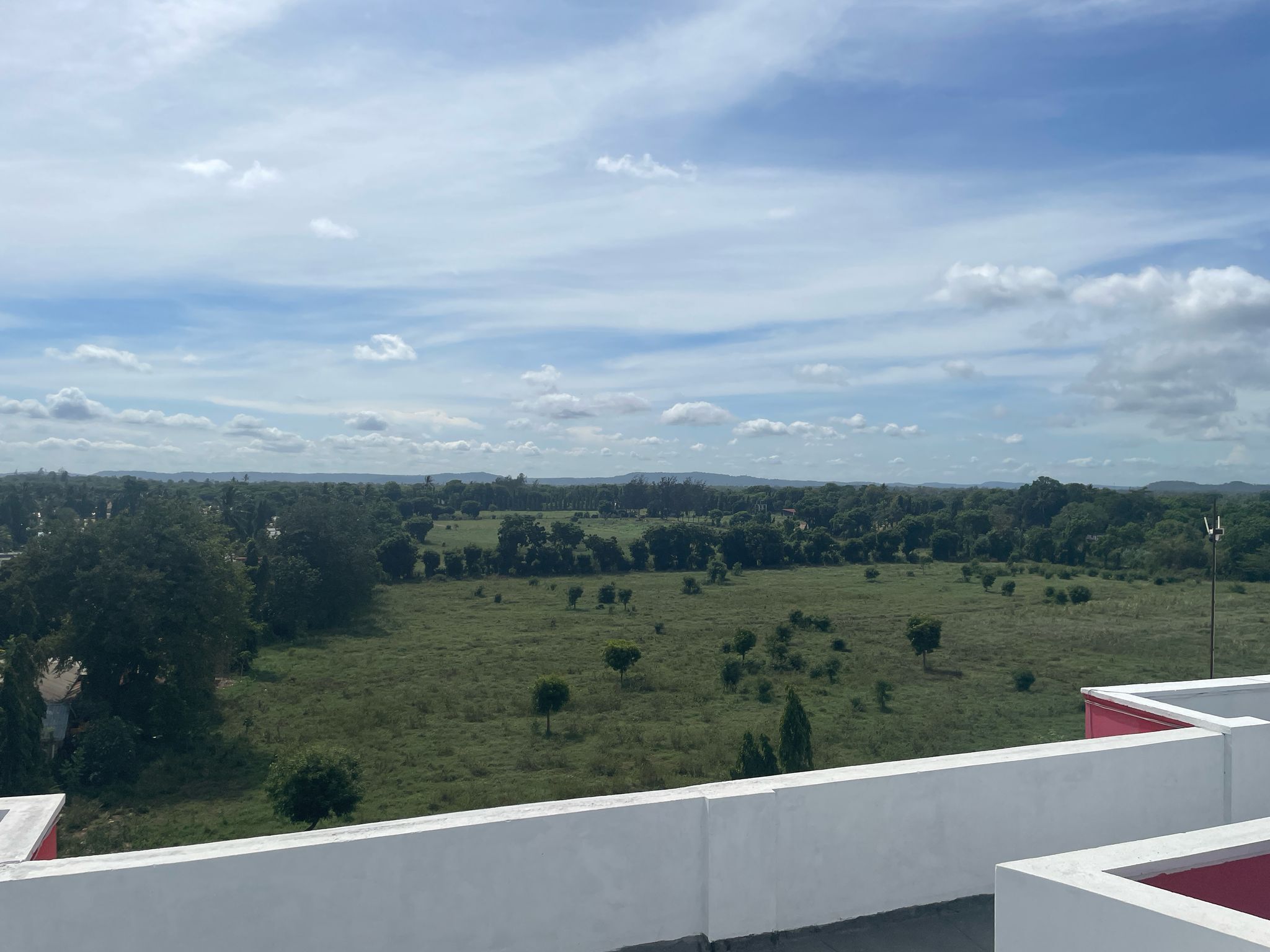 Uitzicht vanuit accommodatie