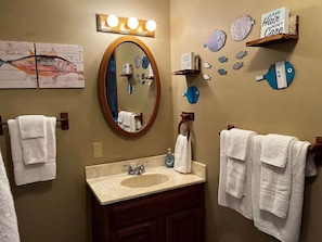 Hair dryer, towels - Barrels of Fun, Water Toys and Ramp (Stover)