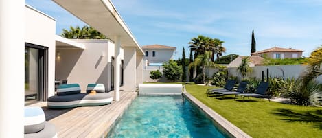 A heated pool