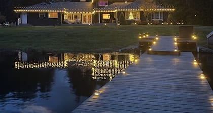 Hidden Lake guest house is on 20 Secluded Acres with a Beautiful private Lake.